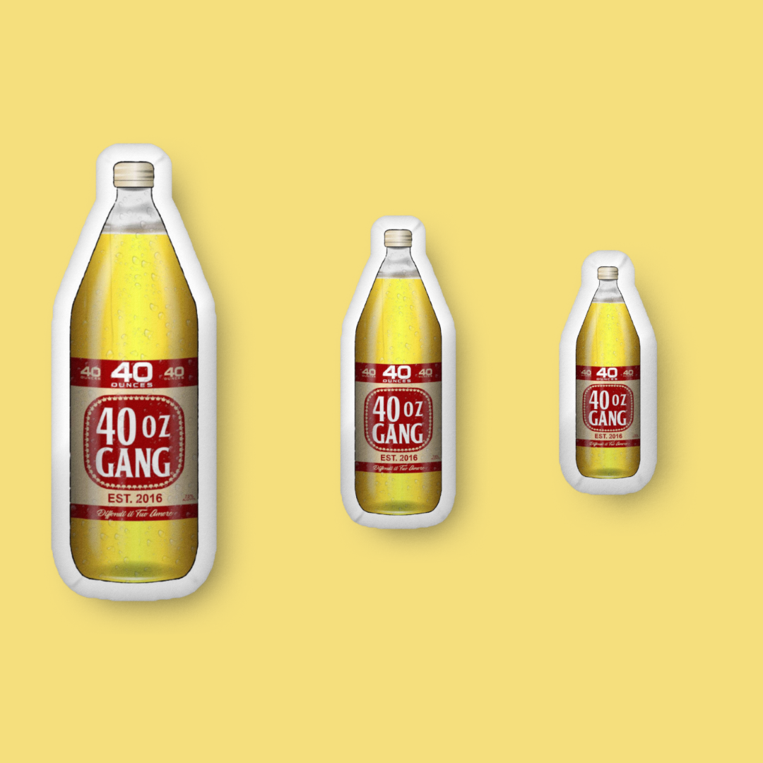 40oz GANG Logo Pillow